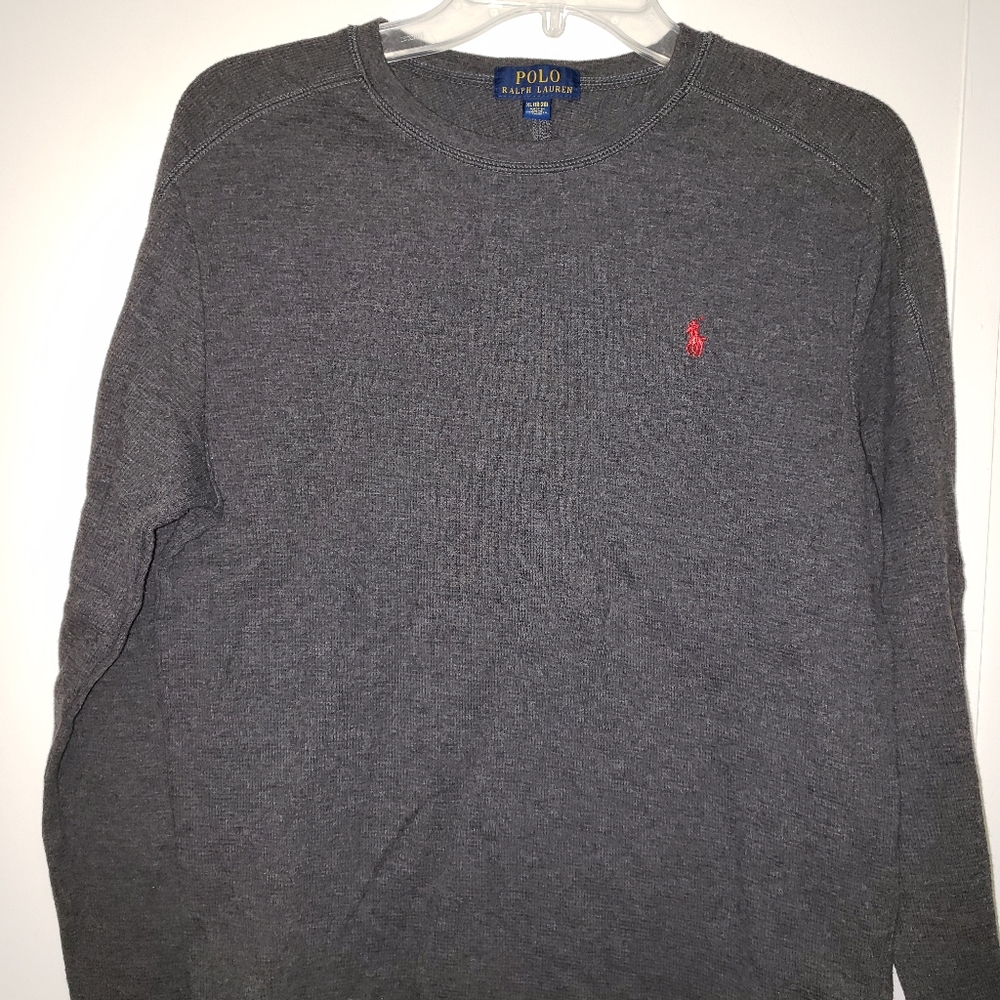 Gray polo sweater